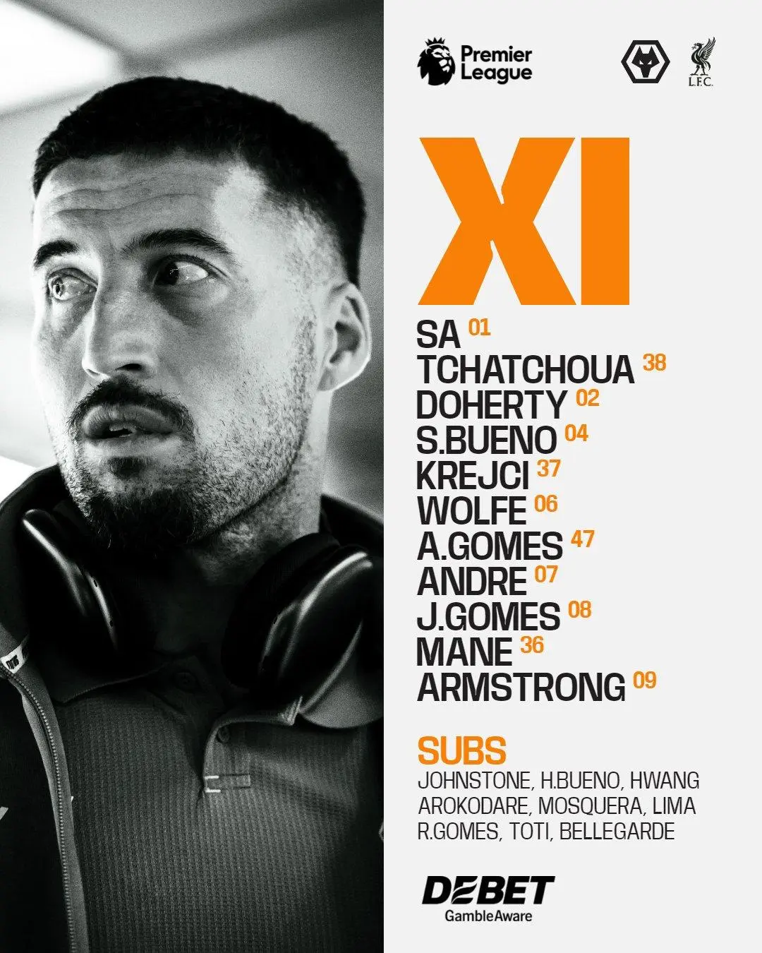 开云-剑南春首发-狼队VS利物浦：萨拉赫领衔，弗林蓬、索博出战